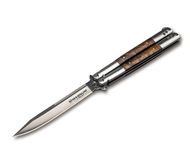 Nóż motylkowy Magnum Balisong Wood Large 06EX405 (1574542)