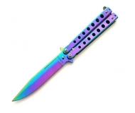 Nóż Motylek Balisong Rainbow XXL (1638577)
