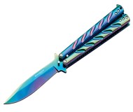 Nóż motylkowy Boker Magnum Balisong Rainbow 06EX401 (1020506)